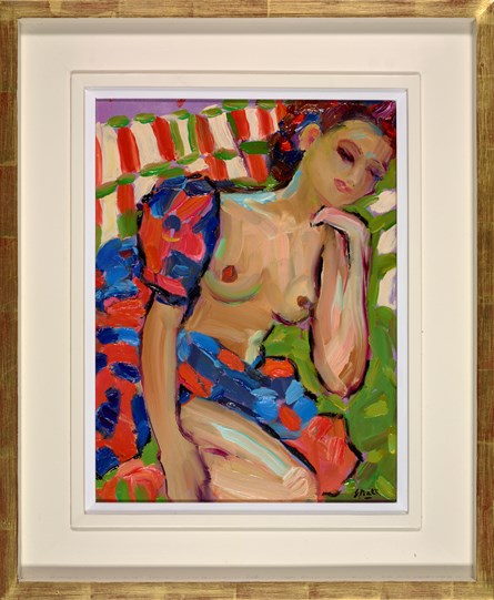 Sonali Sleeping by Jeffrey Pratt - Original Painting on Board